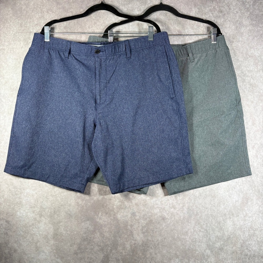 Under Armour Golf Shorts Lot of 2 Mens Size 40‎ Blue Grey Match Play Performance